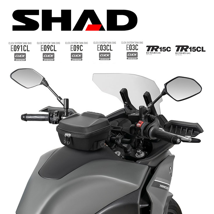 Świeża dostawa toreb na zbiornik Shad z serii Click System