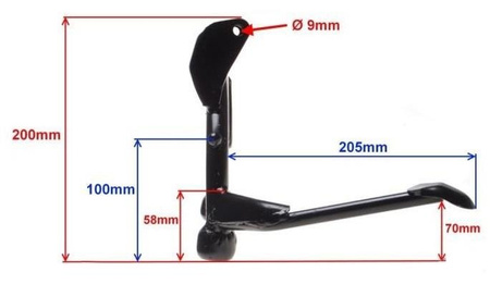 Podstawa centralna do skutera 4T 139QMB koło 10"