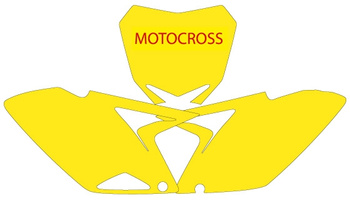 Komplet naklejek (oklein) pod numery startowe suzuki rmz 250 '10-'16