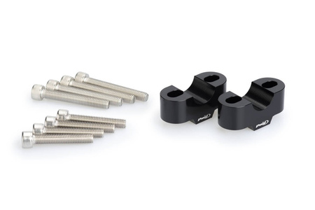 Uniwersalne piony nośne kierownicy puig wys. 20mm śr. 22mm czarne