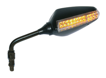 Lusterko lewe uniwersalne z kierunkowsaem led kolor czarny (komplet do 6886)