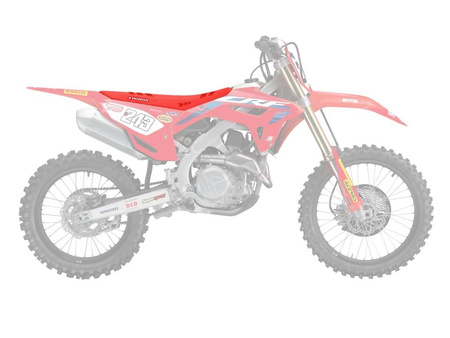 Pokrowiec/poszycie na siedzenie honda crf 250 '22-'23 crf 450 '21-'22 replica team hrc 22 honda kolor czerwony (zastępuje e1149r21)
