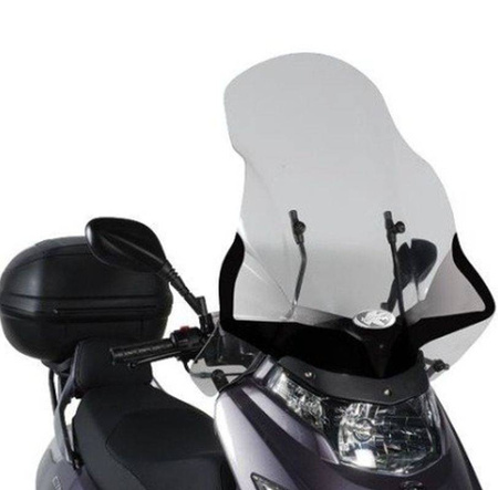 Szyba kymco dink 50-125-200 i (06-16) 67 x 58 cm przezroczysta - potrzebne mocowanie d292kitk - drobne rysy szyby i odcienie na czarnej powierzchni od środka