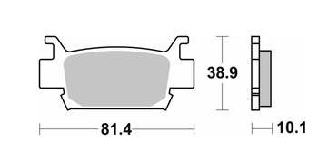 klocki hamulcowe kh410 off-road sinter kolor złoty honda trx 500/680/700 (patrz opis towaru)