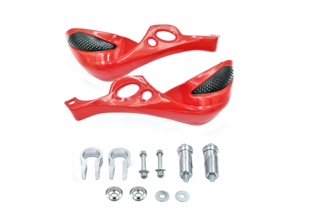 Handbary power force - czerwone osłony rąk, dłoni enduro cross quad-atv gy6107812-h