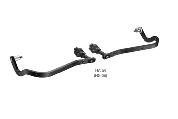 Osłony rąk (handbary) z mocowaniem aluminiowym enduro 28mm kolor czarny (bez plastikowej osłony sd02)