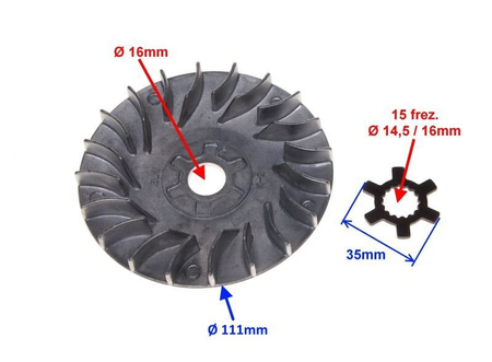 Tarcza zewnętrzna wariatora skuter Yamaha Mbk