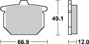 Hamulcowe kh29 street ceramic kolor czarny pasuje do: honda gl1100 '75-'77 przód