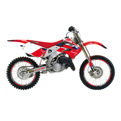 KOMPLET NAKLEJEK (OKLEIN) HONDA CR 125R '98-'99, CR 250R '97-'99 DREAM 5 KOLOR CZERWONY CZARNY