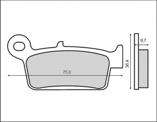 Klocki hamulcowe kh131 tył (ft 3087)