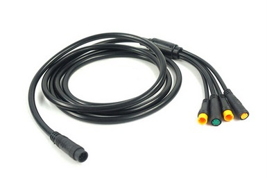 Kabel Przewód E-Bus Bafang 1200mm 4 Końcówki Wyświetlacz Manetka Hamulce Sterownik/Silnik
