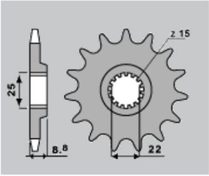 Zębatka tylna 702 51 gas-gas/husqvarna