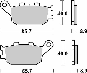 Hamulcowe kh174 street ceramic kolor czarny