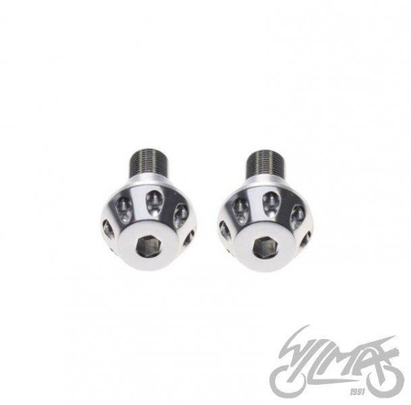 Końcówka kierownicy srebrna do yamaha m16x1.5