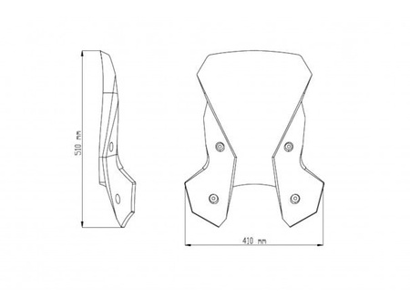 Szyba Turystyczna Puig Do Ktm 1050 / 1090 / 1190 Adventure 13-20 Przezroczysta