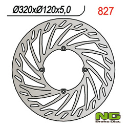 Tarcza hamulcowa przód husqvarna smr 570 (00-03) (320x120x5) oversize