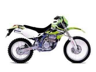 Komplet naklejek (oklein) kawasaki klx 250 '93-'97 dream 4 kolor zielony/czarny