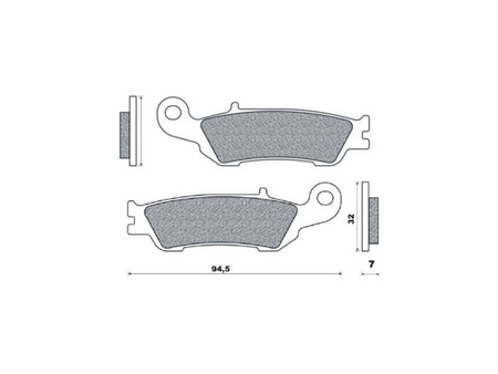 Klocki hamulcowe kh450 spiek metaliczny (złote) (ft 4105)