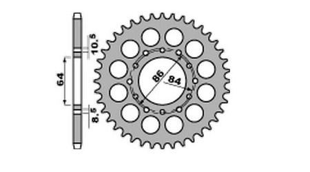 Wyprzedaz zębatka tylna 814 42 suzuki gt 380, gs 400 '77-78, gs 450 '84-87 (81442jt) (łańc. 530)