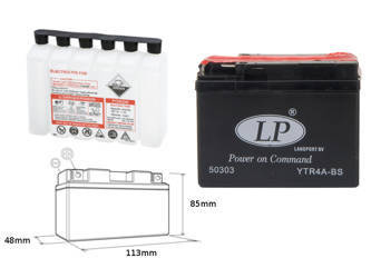 Landport akumulator ytr4a-bs 12v 2,3ah 113x49x85 bezobsługowy - elektrolit osobno (6) ue2019/1148