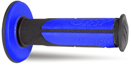 Manetki pg798 off road (22+25mm, dł.115mm) kolor czarny niebieski (dwuskładnikowe half waffle) (798-146) (pg798bk/bl) - - std cena 61,90
