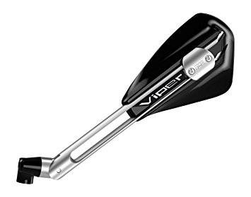 Lusterko prawe viper regulowane aluminiowe kolor czarny ramię srebrne