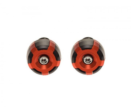 Końcówki kierownicy motocykla pomarańczowe