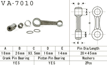 KORBOWÓD SUZUKI RM 80 (RM80) '91-'01 (VA7010) (MADE IN JAPAN)