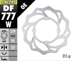 Tarcza hamulcowa przód ktm xc 105 '07-, sx 150 '15-'18, sx 85 '07-'20, husqvarna tc 85 '14-'20 wave (219x95x3mm)