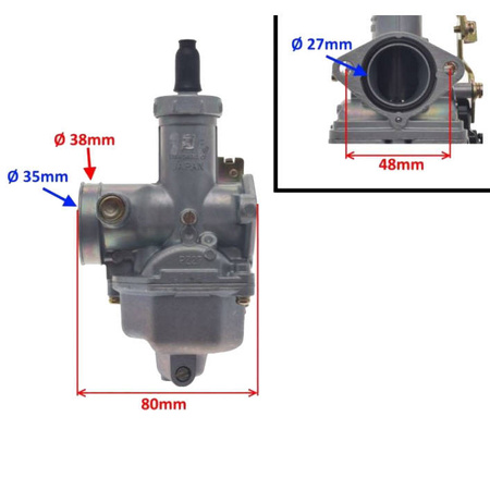 Gaźnik do motocykli quadów PZ27 Romet Caffe 125