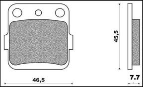Klocki hamulcowe kh84 honda cr 80 '90-'02, cr 85 '03-'07, crf 150r '07-'22, suzuki dr 200 '15-'20 / przód lewy/prawy honda trx