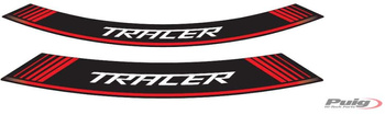 Paski Na Felgi Puig Do Yamaha Mt-07 (Logo Tracer) Czerwone