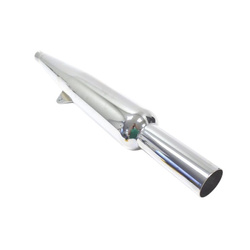 KOŃCÓWKA WYDECHU / TŁUMIK CHROMOWANY BSA GOLDSTAR / ROCKET PRAWY (REPLIKA ORYGINAŁU)