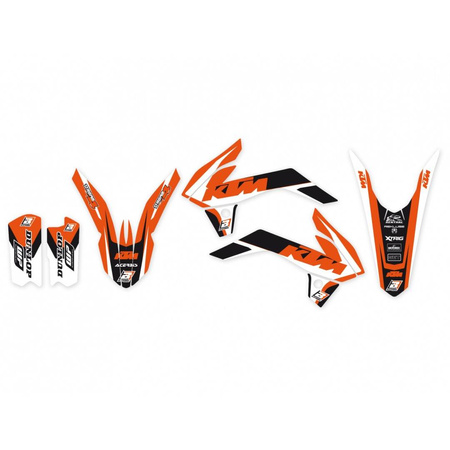 Komplet naklejek (oklein) ktm sx 85 '13-'17, dream 4 kolor pomarańczowy/czarny