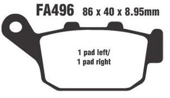 Klocki hamulcowe Honda CB 650 Honda NC 750 Suzuki SV 650