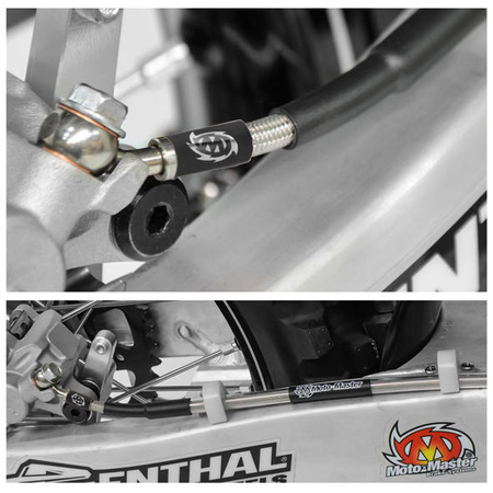 Przewód hamulcowy w stalowym oplocie tył ktm sx/sxf/sx-f/exc/excf/exc-f  '04-'21, husqvarna te/tc/fe/fc '14-'21, gasgas ex '21-