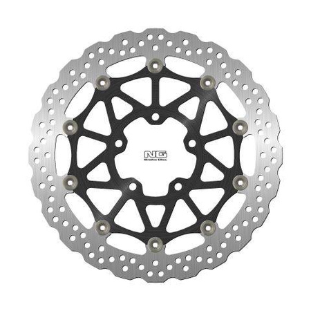 Tarcza hamulcowa przód kawasaki zx-100r/rr '17-21 (330x80,5x5mm) (5x10,5mm) wave pływająca (środaluminiowy)
