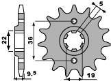 Zębatka przednia 337 13 18nc honda trx 250/300, cr 250 '82-'85, cr500 '84-'85 (jtf337.13) (łańc. 520)