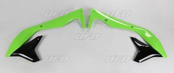Osłony chłodnicy kawasaki kxf 450 '16-'17  kolor oem (zielony/czarny)