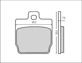 Klocki hamulcowe kh268 yamaha/ mbk (ft 3016)