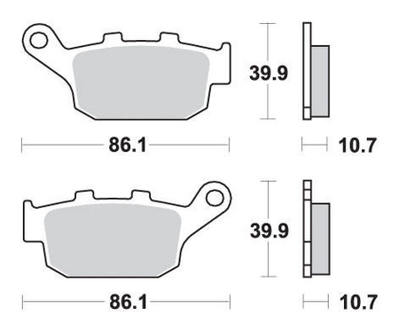 Hamulcowe kh140 street excel/racing ng sinter kolor złoty