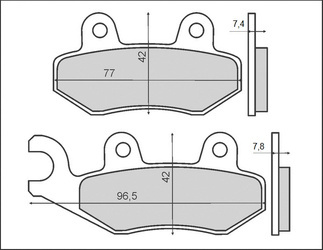 Klocki hamulcowe kh135 / kh214 (ft 3063)