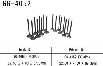 ZAWÓR SSĄCY KAWASAKI ZX6RR 04 (ZX600M1) (OEM:12004-0006) (1SZT.) (MADE IN JAPAN)