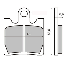 Klocki Hamulcowe Sintered Sym Gts 300cc Rms