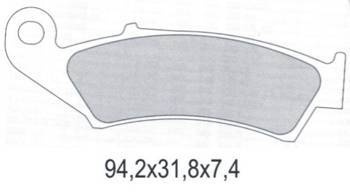 Klocki hamulcowe kh125 półmetaliczne (oferta specjalna) wycofane z oferty