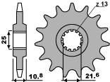 Zębatka przednia 2086 17 18nc tdm 850 (96-98) (łańc. 525) (214217)