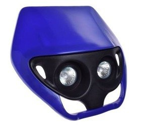 Owiewka z halogenami niebieska Niska do motocykla