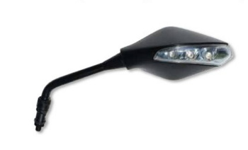 Lusterko lewe uniwersalne z kierunkowskazem kolor czarny (m10x1,25)