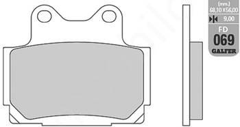 Klocki hamulcowe kh104 półmetaliczne yamaha fzs 600/xj 600 tył (oferta specjalna)