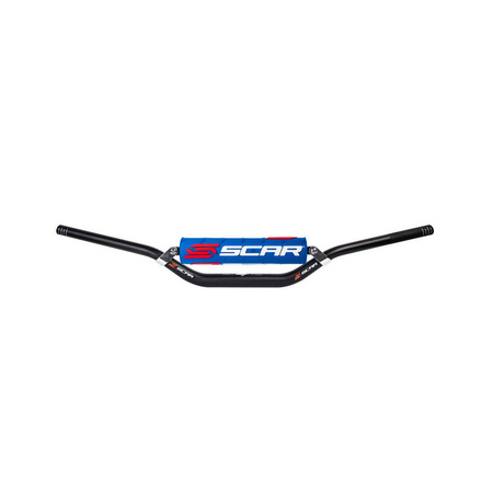 Racing Kierownica Z Poprzeczką 28,6mm Model Mcgrath/Short Kolor Czarny Gąbka Niebieski/Biały